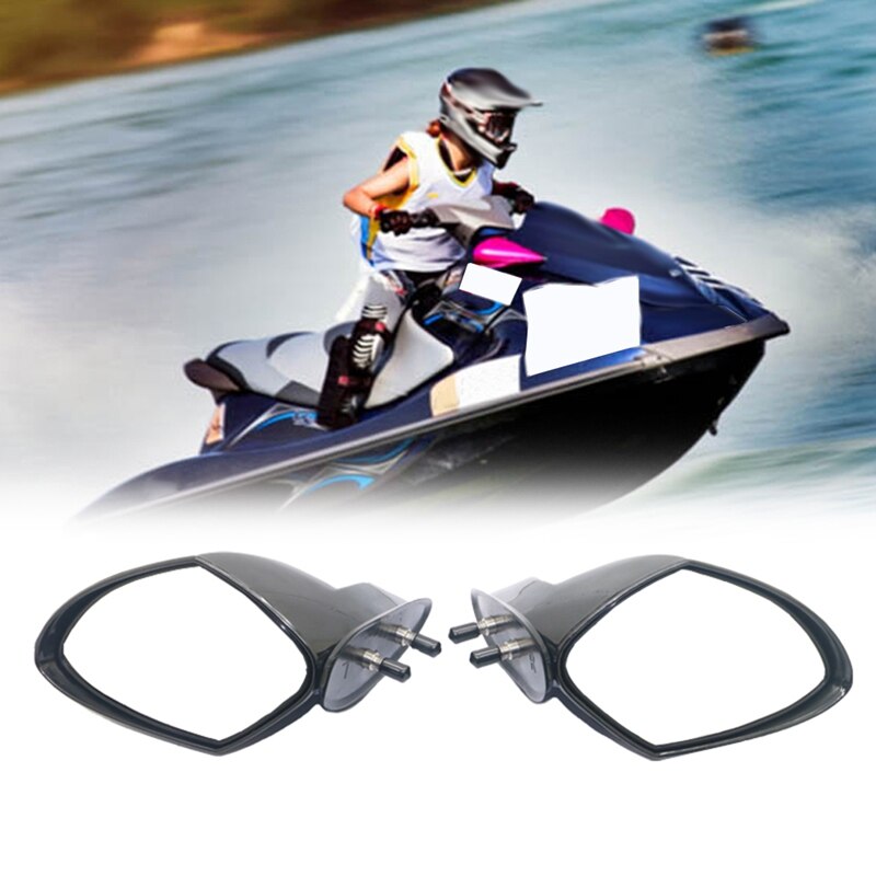 2Pcs Motorboat Rearview Mirror Jet Ski Mirror Motorcycle Accessories for Yamaha Pwc Waverunner