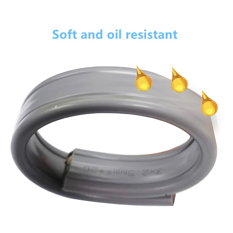 Fahr flache kabel doppel stahl draht 2 3 4 5Ader 1,5-4mm Ader elektrische tür versenkbare tür aufzug reisen linie flach kabel