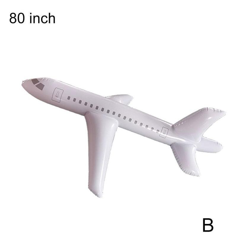 40/80/120 Inch PVC Inflatable Aircraft Airplane Flexible Durable Launch Airplane Toy Model Throwing Outdoor Children Hand G5T3: B