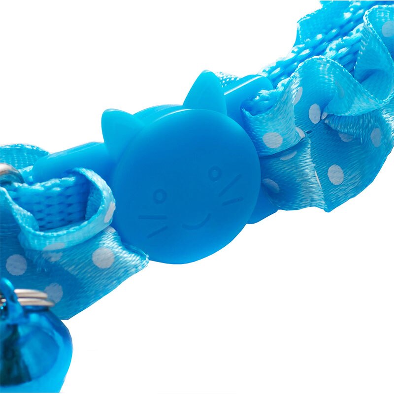 Adjustable Buckle Collar For Cat Puppy Pet Supplies Lovely Cat Dog Lace Collar With BellCat Dog Accessories Small Dog Chihuahua