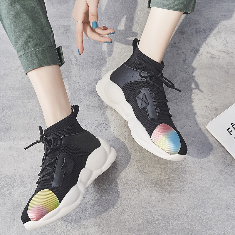 Wwkk Najaar Vrouwen Sportschoenen Trend Outdoor Comfortabele Wandelschoenen Vrouw Sneakers Loopschoenen