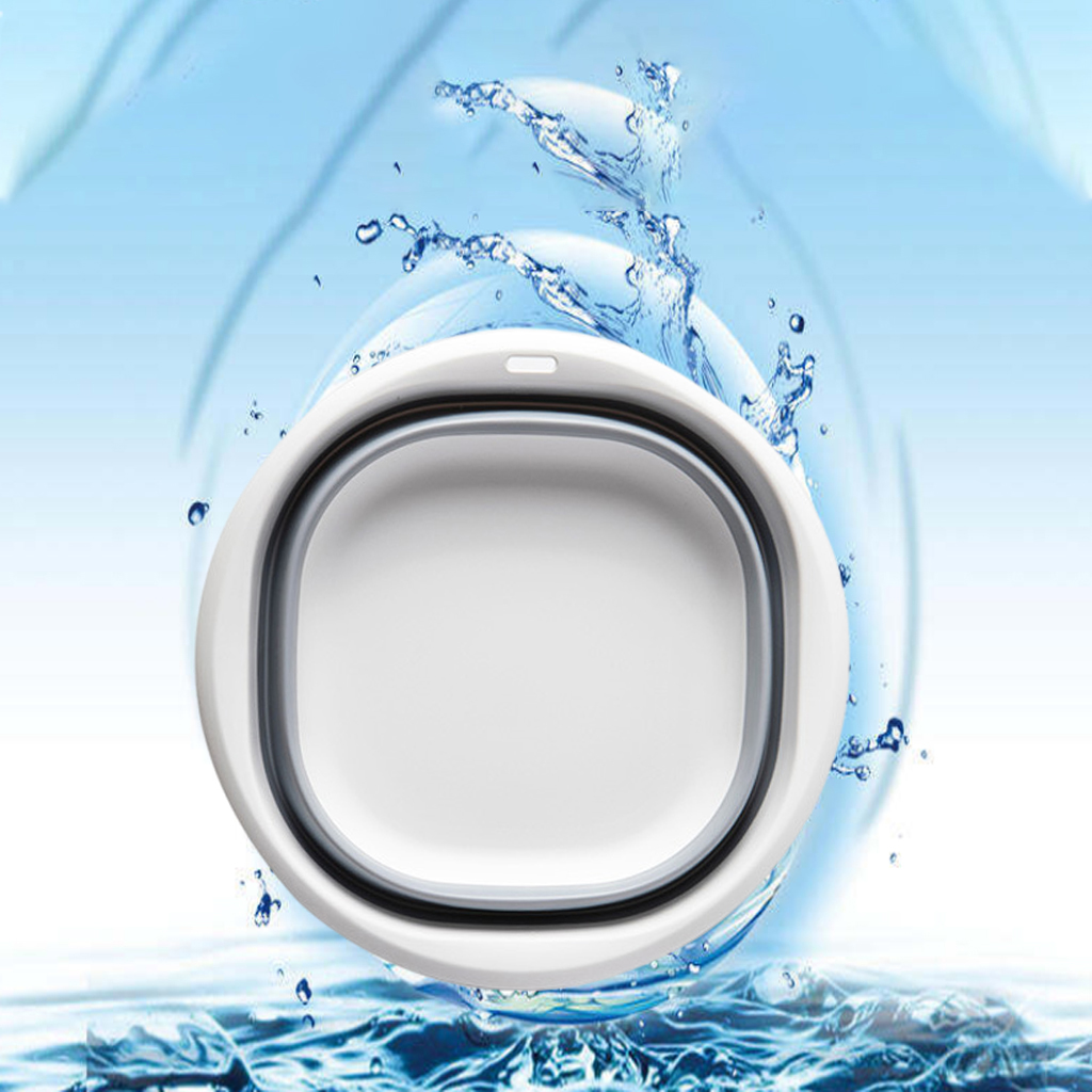 Collapsible Washing Basin Tub Foldable Washbasin Dish Tub Multi-Purpose for Camping Laundry Kitchen Indoor Outdoor Accessories: Gray M