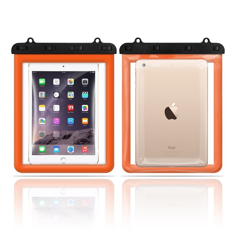 Waterdichte Zwemmen Tas Multi-Gebruik Diversen Outdoor Transparante Strand Snorkelen Diepe Duiken Surfen Vissen Mobiele Telefoon Tas: Orange