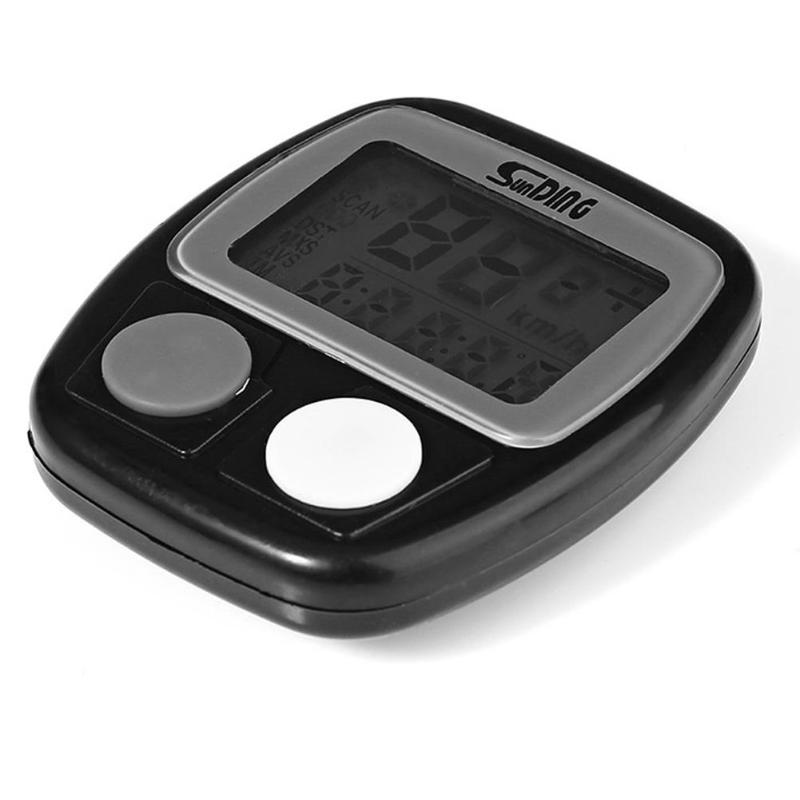 Sunding LCD screen Cycle Computer Speedometer Odometer Meter km/miles Measurement Bike Accessories