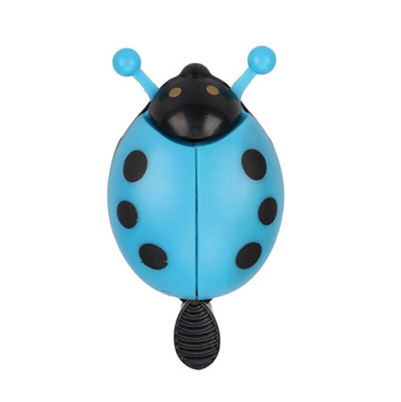 Timbre de bicicleta nueva con dibujos de escarabajo para niños, timbre de mariquita para bicicleta, bocina de paseo, alarma, accesorios para bicicleta, 1 ud.: Azul