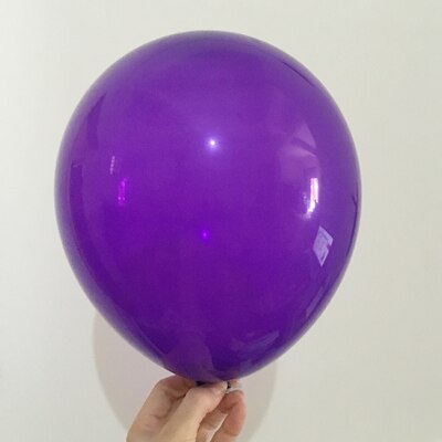 50 stuks Donker Paars ballonnen 12 inch/5 inch witte ballon Bruiloft Ballon Gelukkige Verjaardag Decoratie Globos feestartikelen: plum / 5 inch