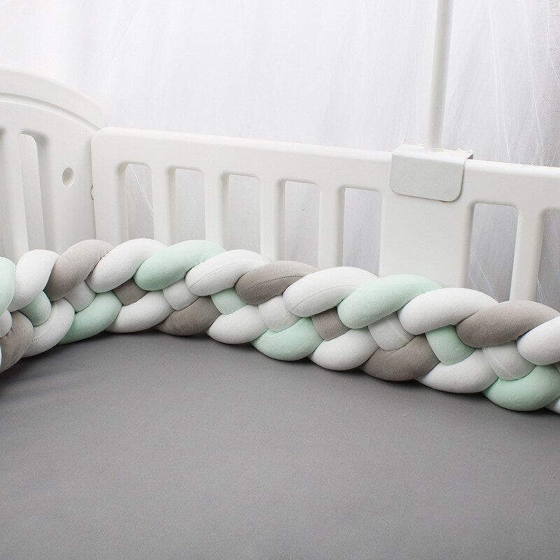 220CM nordisch Babybett flechten Stoßstange Art Zimmer Baby Bett umgeben Seite Beschützer freundlicher Schlafzimmer Dekoration Tour De zündete bebe Tresse: 16-220CM