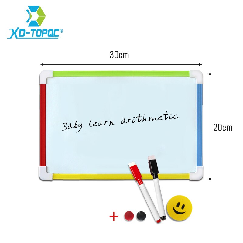 3 Style Kids Whiteboard Magnetic Dry Eraser White Board With Free Number Magnets Preschool Children Memo Message Boards: 20x30cm