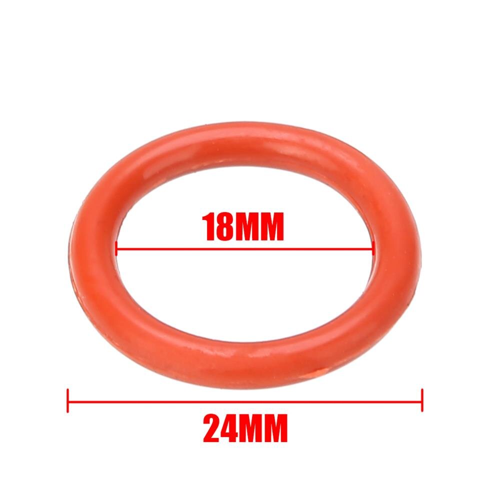 20pcs Orange Tube Damper 12AX7 12AU7 12AT7 12BH7 EL84 9 Pin Tubes Durable Silicone Vibration Damping Rin Silicone O-Rings