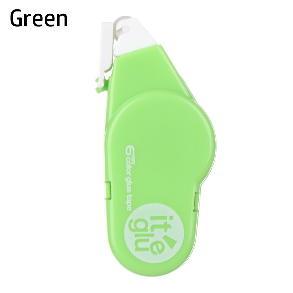 Double Sided Adhesive Dots Stick Roller Glue Tape Dispenser Sticks Adhesive Cutter Stationery Office Supply 3 Types: green