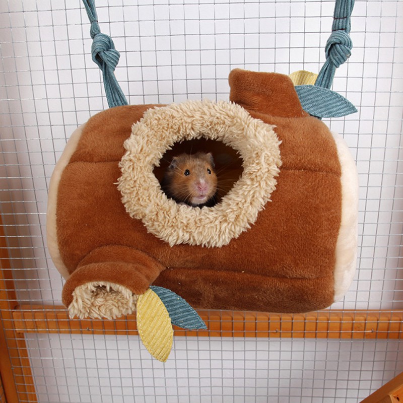 Plüsch Stumpf Hamster Tunnel Hängematte Hängen Nest Weiche Haus Bett KäFeige Für Mini Ebene Kleine Haustier Mäbenutzen Ratte Nest Bett