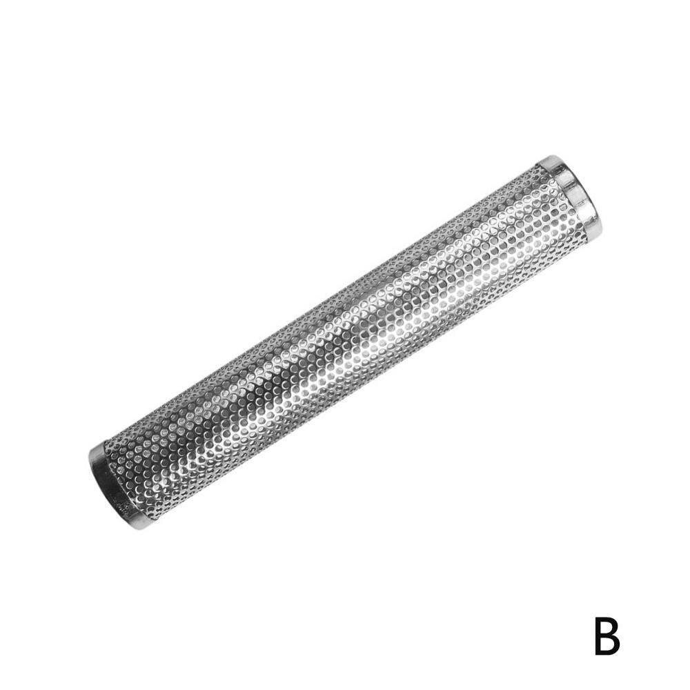 Fyrkantig rund bbq grill kallrökning mesh rör rök rökare rostfri generator pellet  s4 z 5: B