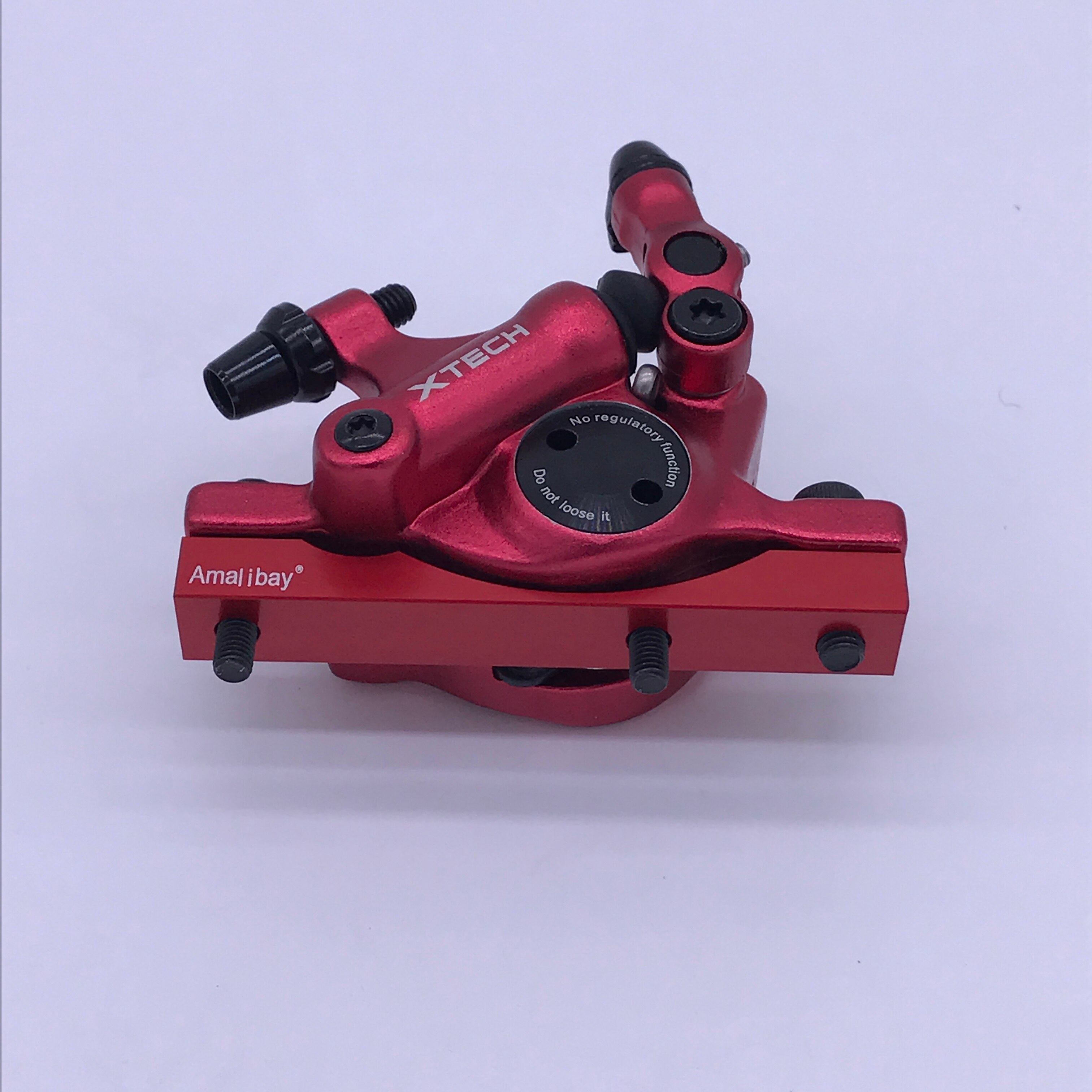 Upgrade Xtech Aluminium Hydraulische Rem Voor Xiaomi M365/Pro 1S Pro 2 Elektrische Scooter Hydraulische Schijfremmen zuiger Onderdelen: brake adapter red