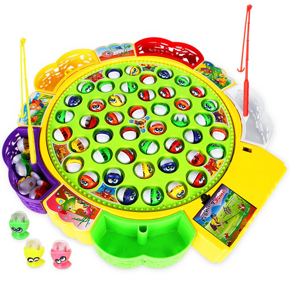 Klassieke Vissen Speelgoed Set Voor Kinderen Educatief Speelgoed Met Muziek Elektrische Roterende Vissen Game Funny Sport Voor