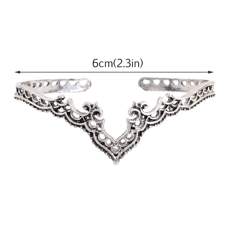 Vintage Armbanden Armbanden Boho Indian Sieraden Holle Patroon Bangle Bohemian Manchet Armbanden Voor Vrouwen Enthic Bijoux Femme