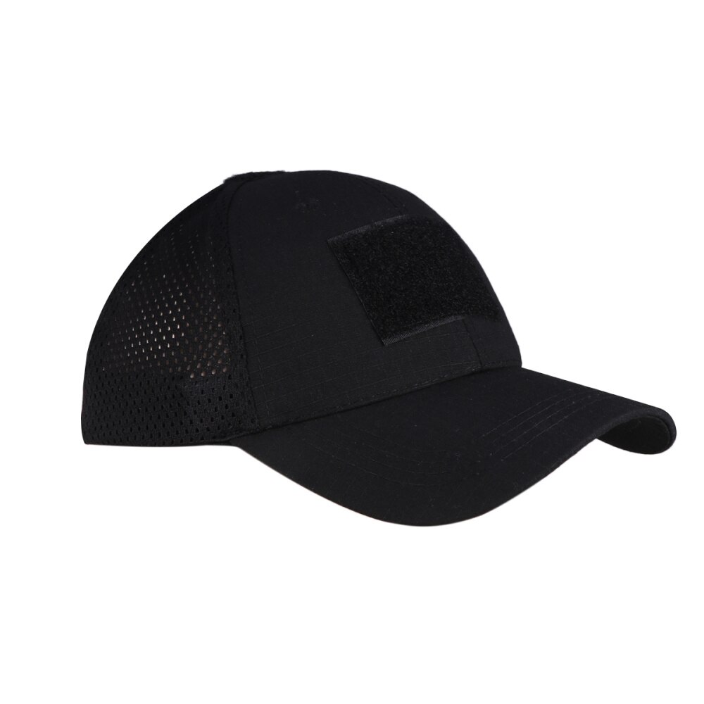 1Pc Haak En Lus Cap Hoed Haak Patch Baseball Hat Voor Outdoor (Patroon 2): Black