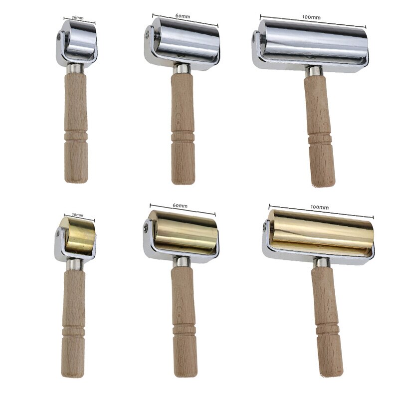 Wood Leather Craft Roller Leathercraft Press Edge Roller for Craft DIY Handmade Hand Leather Pressing Tool for DIY Crafts Making