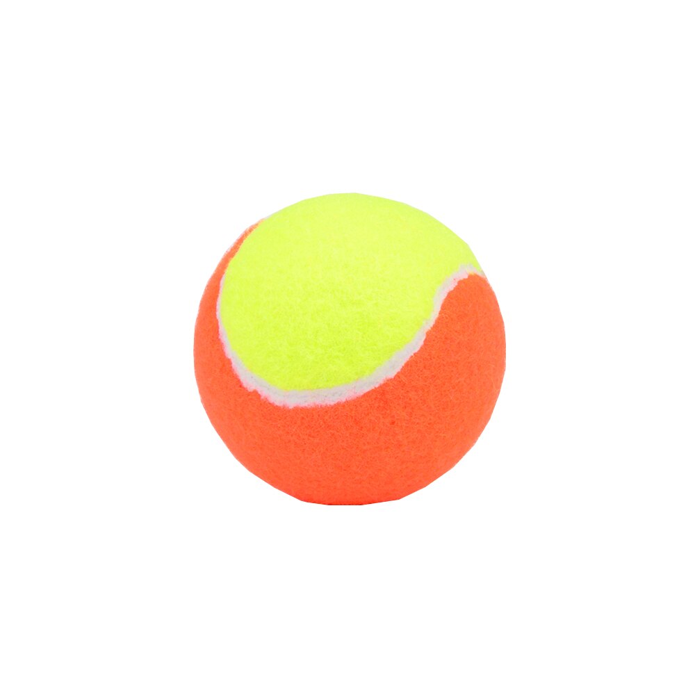 3 PCS Elastic Rubber Beach Tennis Balls Orange Yellow Sports Training Competition Tennis Ball
