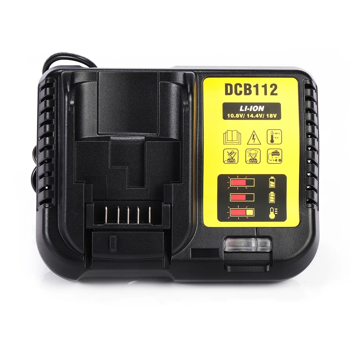 Batterilader til dewalt dcb 180 dcb 120 dcb 127 dcb 200 dcb 206 dcb 205 dcb 201 dcb 203 / lader dcb 101 dcb 107 dcb 112 dcb 115 dcb 105