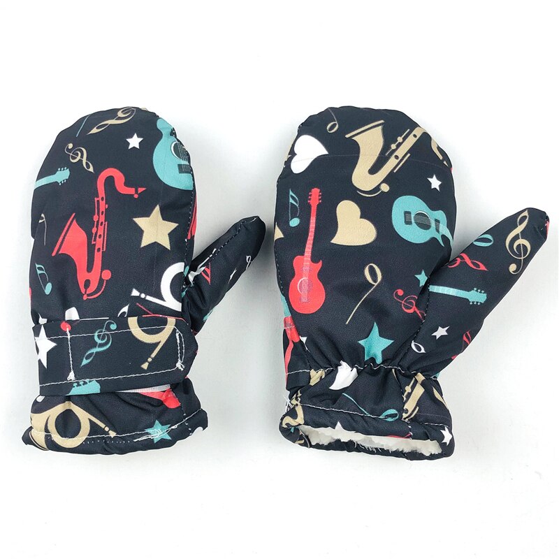 1 par crianças inverno quente luvas de esqui snowboard luvas de neve crianças à prova dwaterproof água ciclismo esqui esporte engrossar luvas de veludo: B(3-4T)