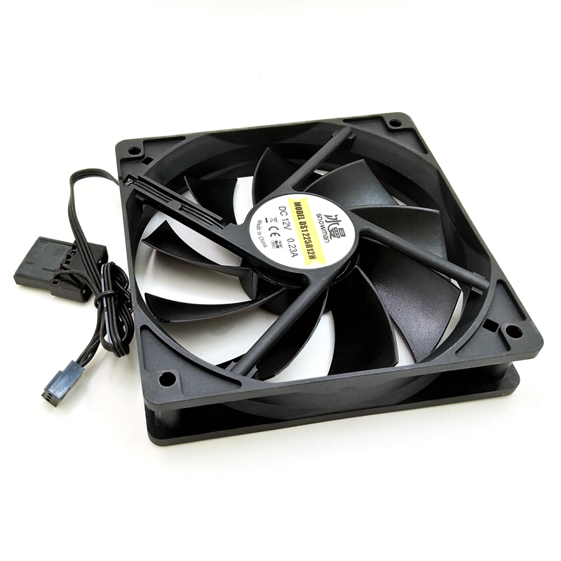 Muñeco de nieve de 120mm, ventilador de caja de ordenador, Ultra silencioso, 12CM, Enfriador de PC, 3 pines, 12V, CC, radiador de chasis, 1000RPM