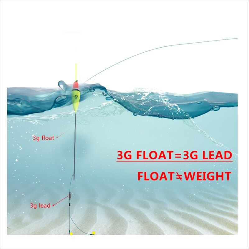 ORJD-flotador de Pesca, 10 piezas, 19cm, 2,5g, boya Vertical, señuelo de Pesca con mosca marina, flotador, accesorios de Pesca en Río