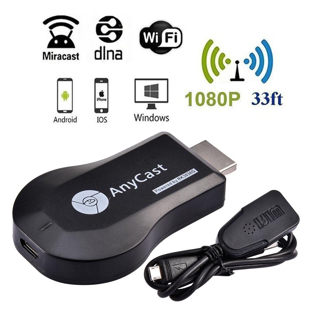 Wireless Display Dongle,WIFI Portable Display Receiver 1080P HDMI Miracast Dongle For IOS IPhone IPad/Mac/Android Smartphones: Default Title