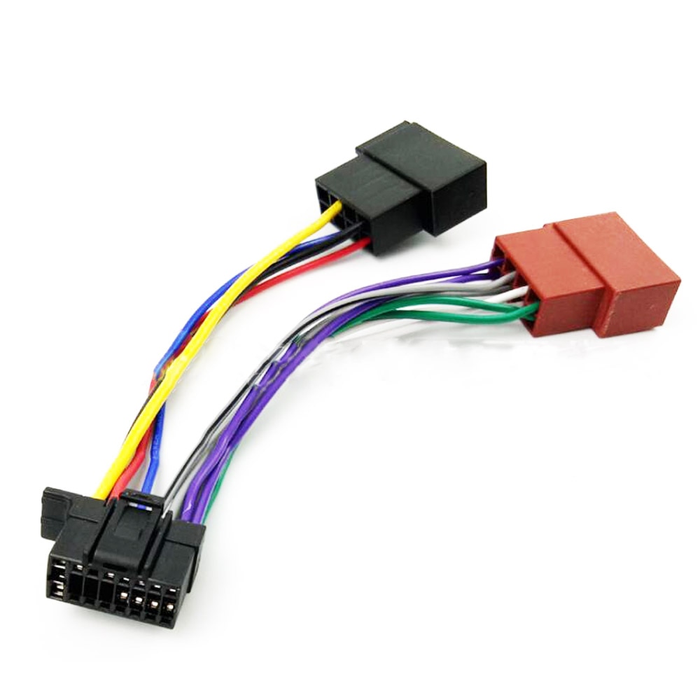 Arnés de Radio estéreo para coche, accesorio ISO de 16 pines para Sony Radio + enchufe ISO, adaptador automático, Conector de arnés de cableado