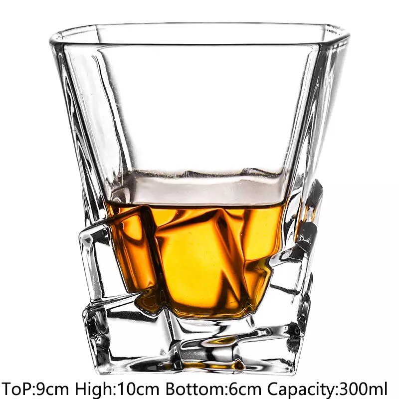 Whiskey Glasses,Old Fashioned Whiskey Glasses, Scotch Whisky, Bourbon, Cocktails, RUM, Durable Bar Spirit Glass: 5