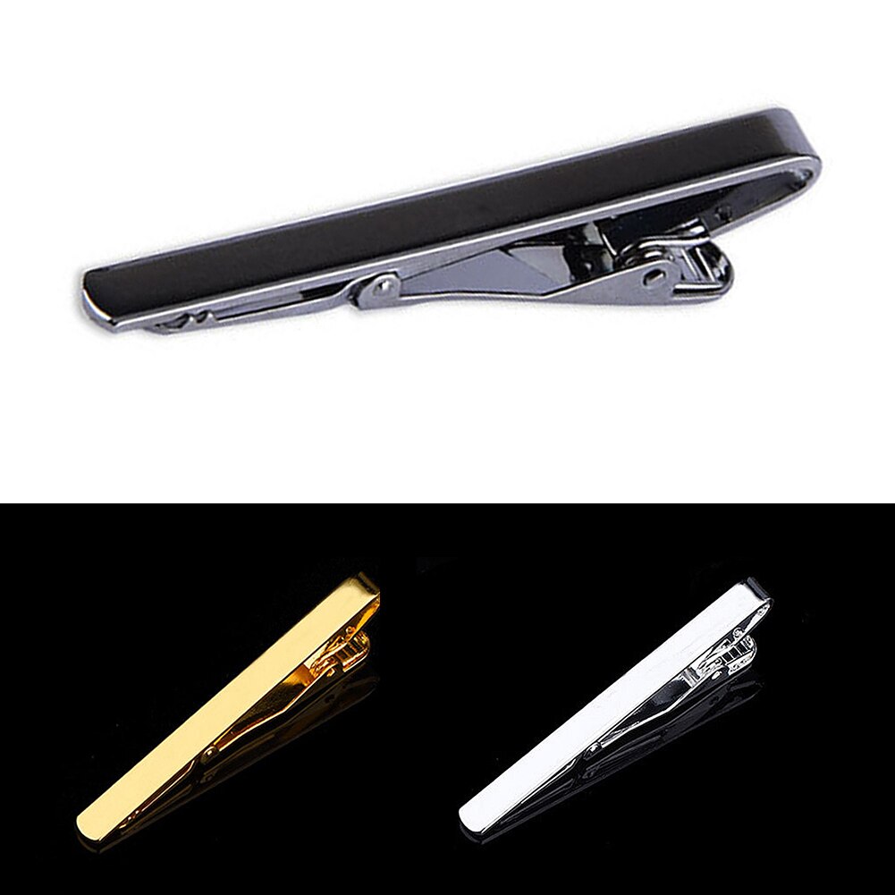 Mode Stijl Mannelijke Stropdas Clip Voor Mannen Metal Gold Tone Eenvoudige Bar Sluiting Praktische Stropdas Sluiting 1Pc Eenvoudige Mannen tie Clip