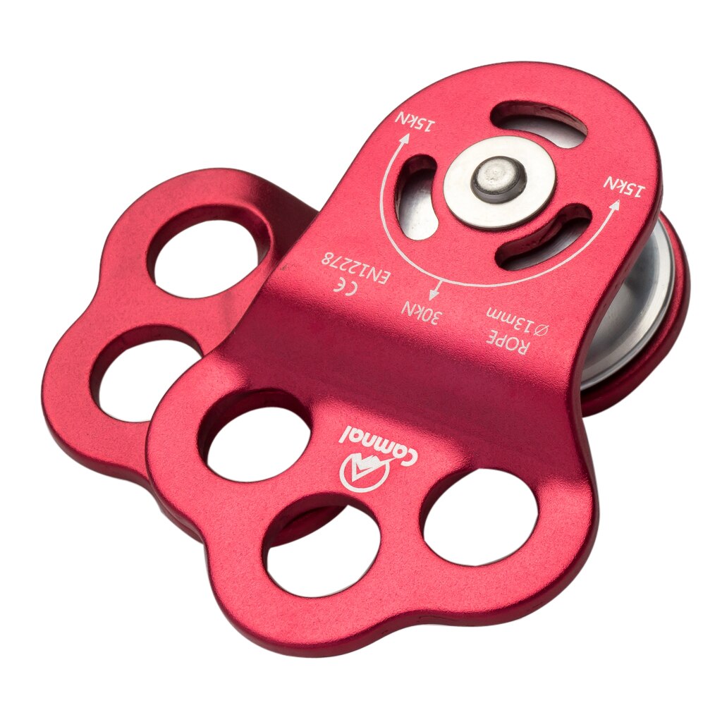 30KN Triple Befestigung Pulley/Hitch Klettern Baumpfleger für 13mm Seil Rigging Luft Werkzeuge Camping Wandern Klettern Zubehör