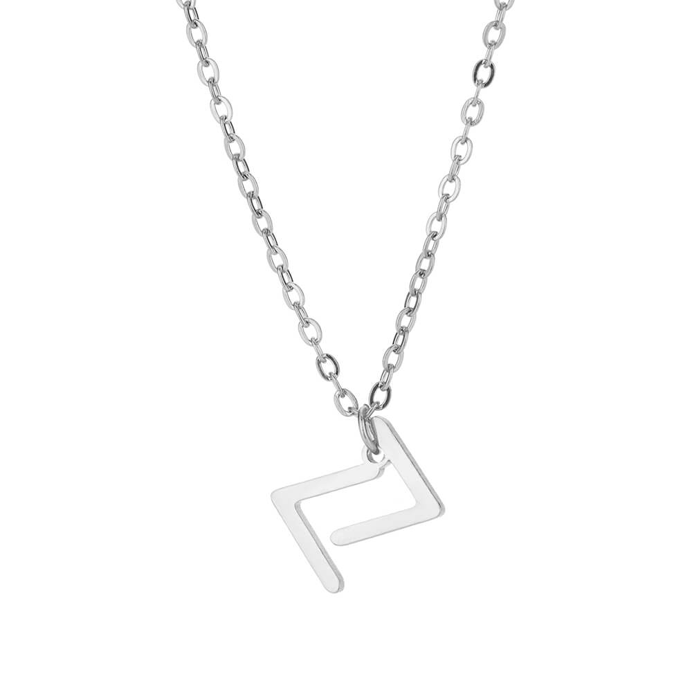 Pendentif runique nordique pour femme, collier de superposition rune viking, bijoux délicats minimalistes, breloque Futhlavabo Runes, pour personne âgée
