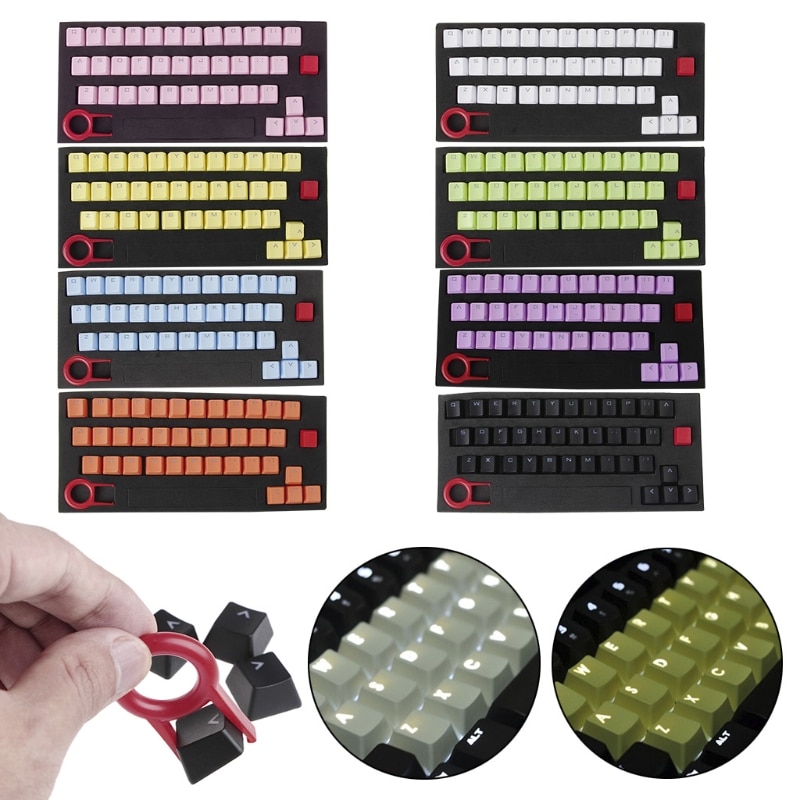 PBT 37 Toetsen Double shot Translucidus Backlit Keycaps voor Mechanische Toetsenbord