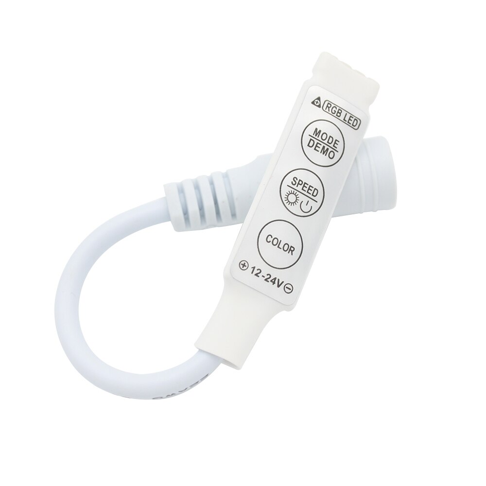 12V 3/10/11/17/20/24/44 Key Controller Mini IR RF Remote RGB Single Color LED RGB Controller For 3528 5050 LED Strip Controller: 3Key RGB