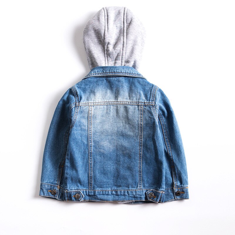 Coupe-vent Bébé Garçons Vestes En Jean À Capuche Manteau Enfant Vêtements D'extérieur Pour Enfants Pour 3-10 Ans