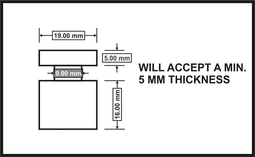 DIY House Number House number Acier Inoxydable 10x STAND OFF Fixations Door sign