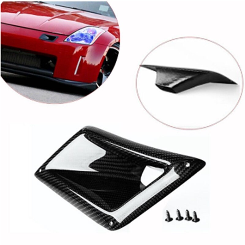 Left Car Vent Intake Vent Intake Air Duct Auto Vent Intake for Real Carbon Fiber for Nissan 350Z 03