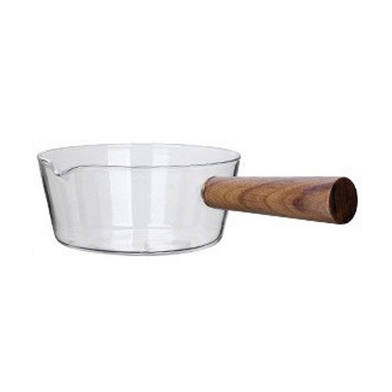 Glas Kochen Topf Milch sofortig-nudeln Suppe Topf Lagerbier Brei Töpfe Mit Holzgriff Offene Flamme Heizung Küche Kochgeschirr