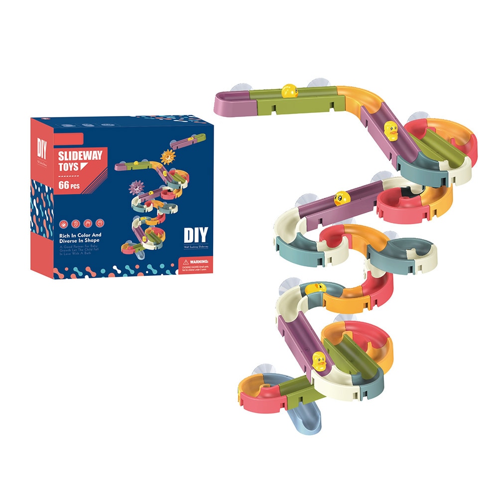 DIY Baby Schlecht Spielzeug Zauberstab Saugnapf Marmor Rennen Lauf Spur Schlecht Badewanne Kind spielen Wasser Spiel Spielzeug einstellen für freundlicher