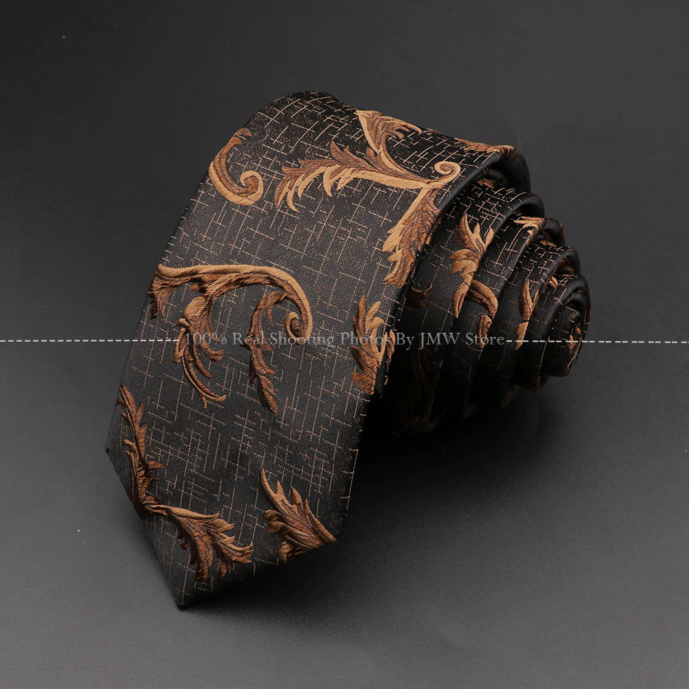 Corbata de lujo roja para hombre, corbata estereoscópica de de Cachemira, hucha ondulada marrón y negra, accesorios para el cuello de de negocios de boda