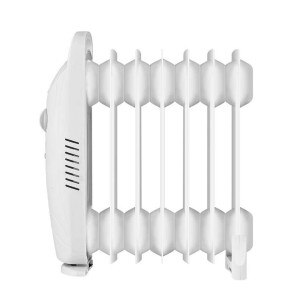Radiador de ACEITE eléctrico MINI 700w, bajo consumo, con termostato, 7 elementos o aletas y tan, termostato ACEITE, herramientas chimenea, térmico, ventilador para chimeneas de leña, hornillo madera camping, estufa