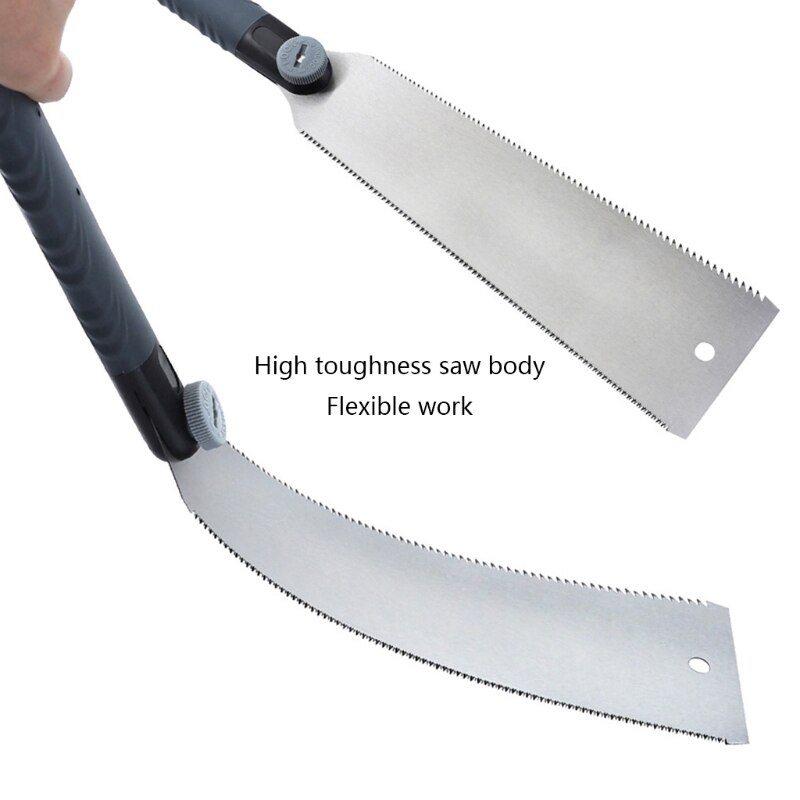 Protable Japanese Style Double Edge Razor Steel Precision Hand Pull Saw for Woodworking Blade Tool