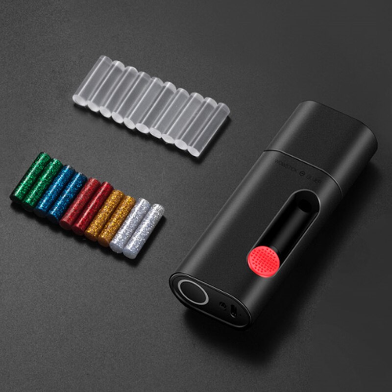 Wowstick kabelloser elektrischer schmelzklebestift, 2000 mah, typ-c, wiederaufladbar, diy-bastelkleber mit / 20 klebestiften: Füge 20 stäbchen hinzu