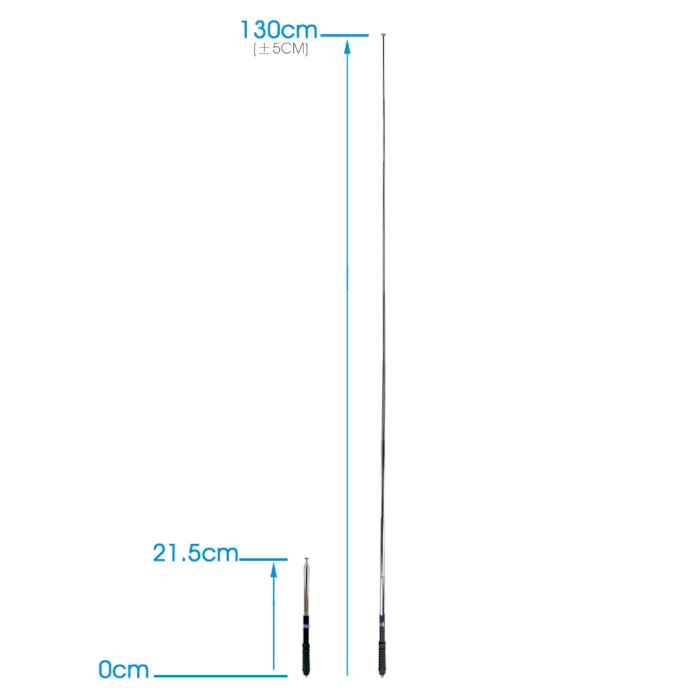 Walkie Talkie SMA Female Telescopic Gain Antenna for WouXun Kenwood BAOFENG UV-5R BF-888S Two Way Radio FP10120 VHF 136-174MHz