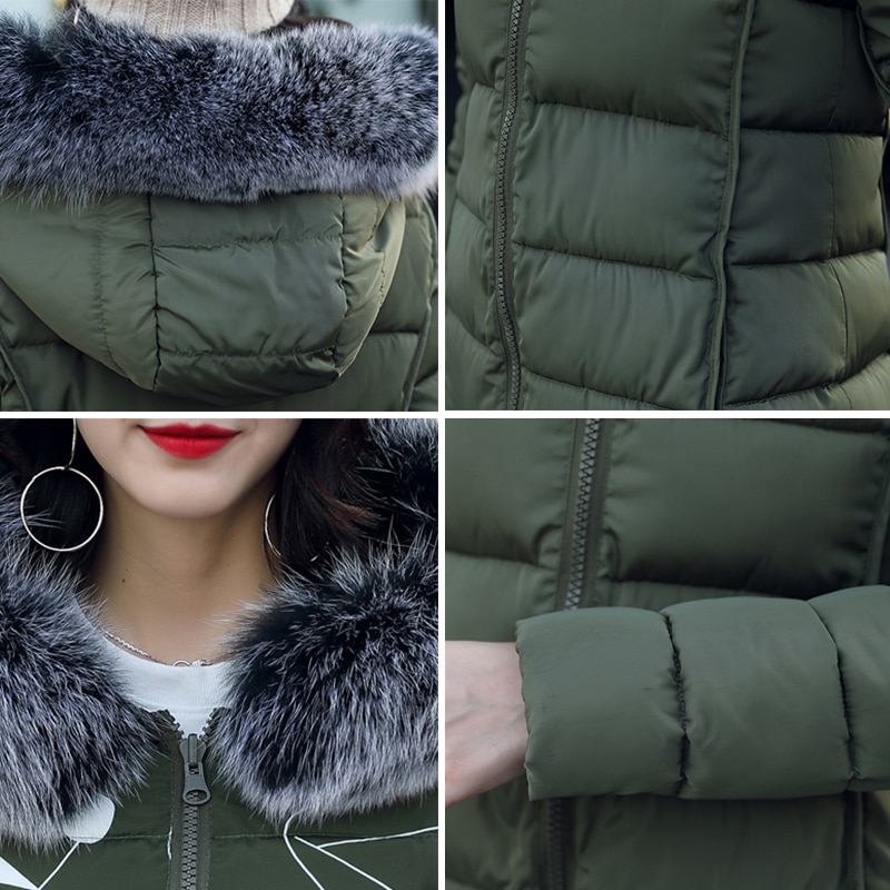Winter dames capuchonjas met bontkraag, dikke warme lange jas, dames, plus size 3xl , bovenkleding, parka, dames, chaqueta feminino