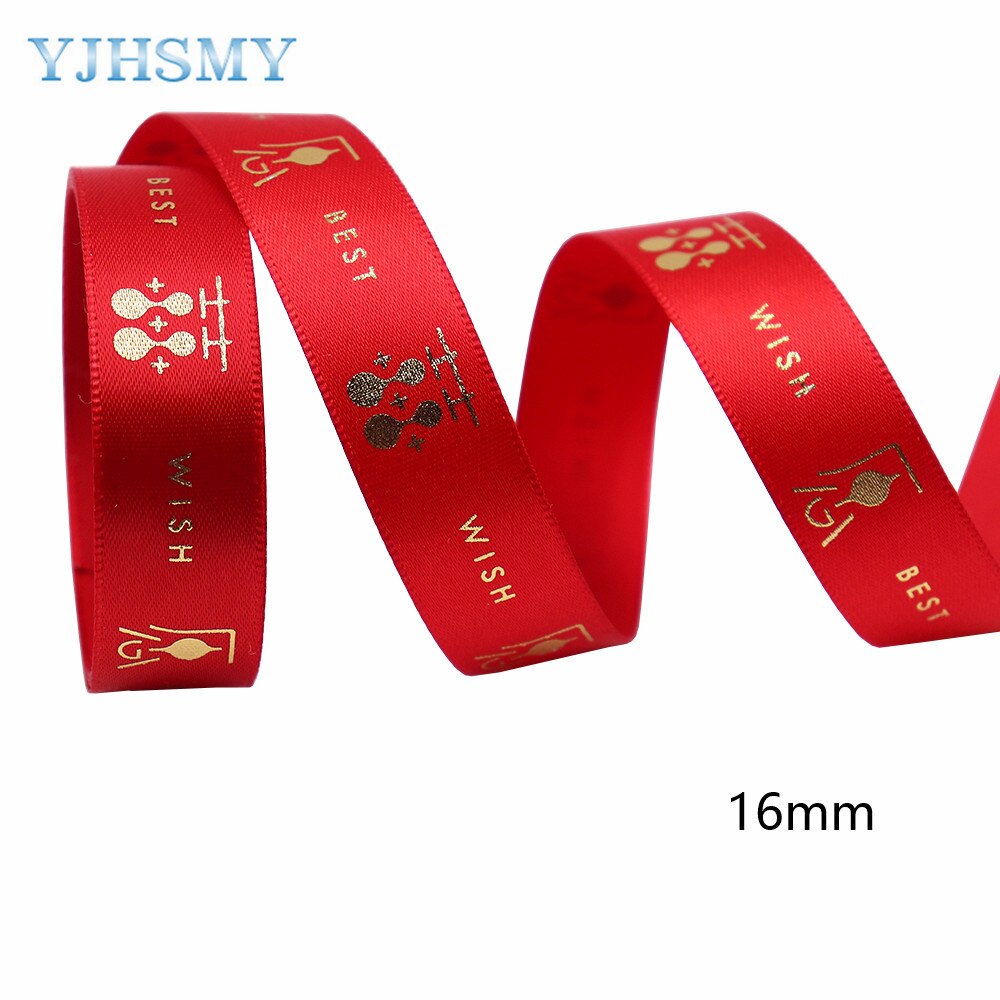 Chinese Year Ribbon Happy Year Ribbon Decorative Ribbon for Hair Bows Lanyards Wrapping Party Decor Sewing Craft 5 Yards: 2199