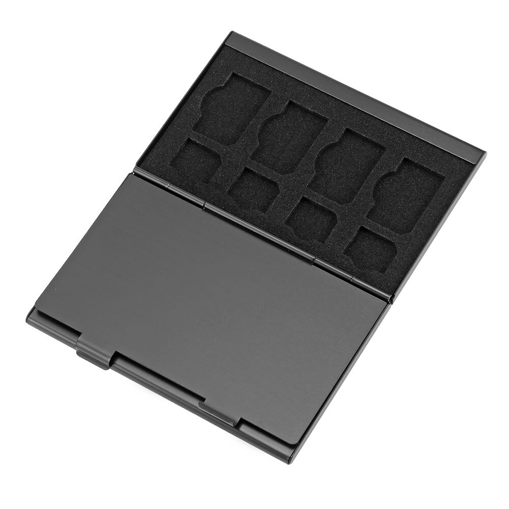 Tarjeta SIM portátil 21 en 1, Micro Pin, tarjeta SIM, Nano caja de almacenamiento de tarjeta de memoria, funda protectora, negro