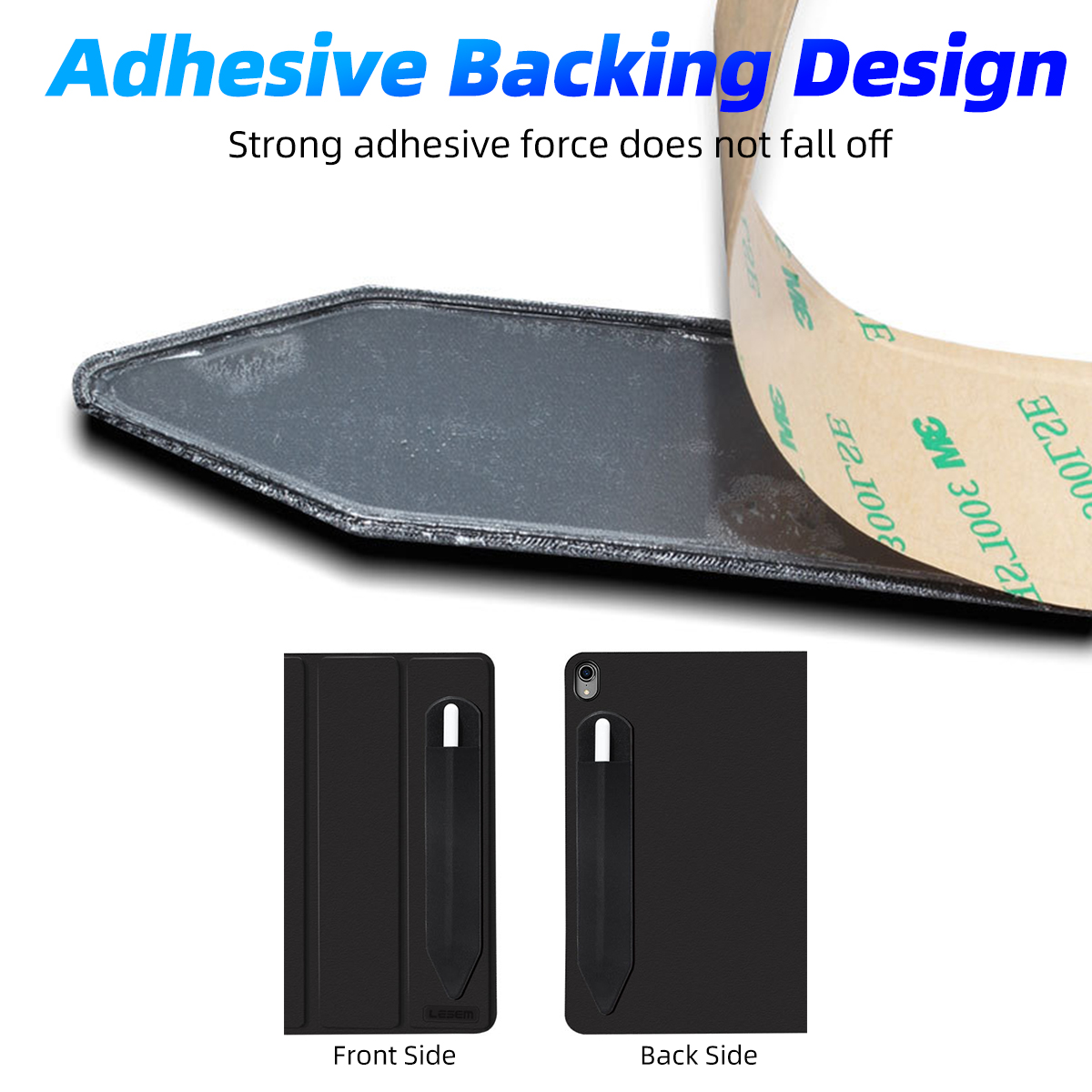 FONKEN Stylus Pen Holder Case for Ipad Android Tablet Active Pen Protect Bag Adhesive Pen Sleeve for Apple Pencil Storage Case