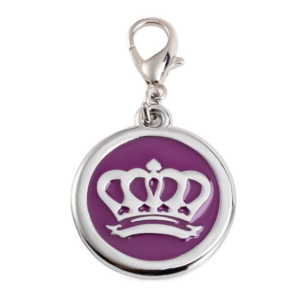 Accesorios para mascotas, corona, etiqueta de nombre de identificación de mascota, prevención de pérdidas personalizada, colgante de Collar de perro, etiqueta colgante de aleación de Zinc para perros y gatos: Default Title