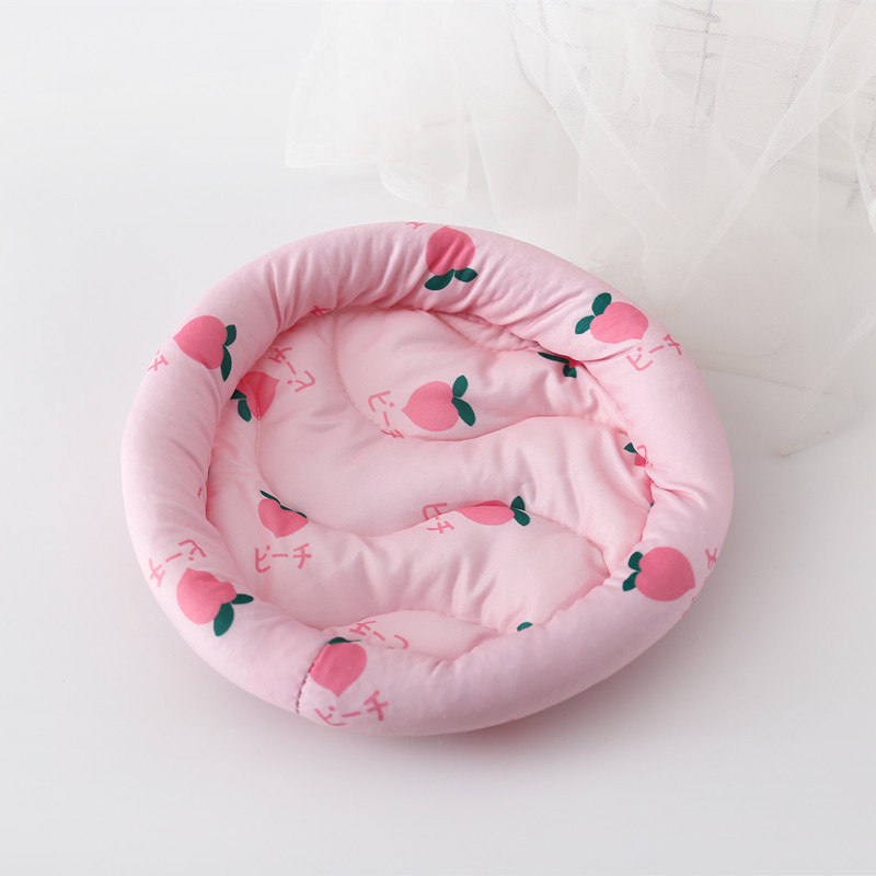 Lit circulaire pour Hamster, tapis de sommeil confortable pour hérisson, écureuil, souris, Rats, cochon d'inde, Chinchilla, petit Animal, coussin doux: L / Rose
